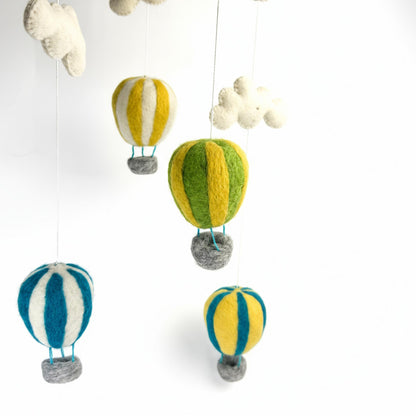 Hot Air Balloon Mobile, Blue