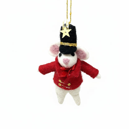 Showman Mouse Felt Ornament