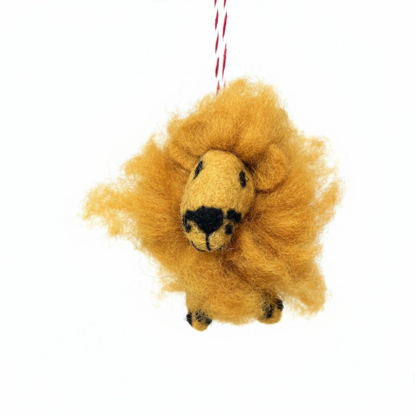 Lion Felt Christmas Ornament