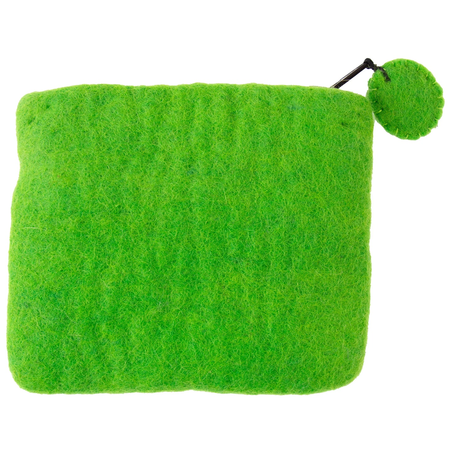 Handcrafted Monkey Felt Coin Zipper Pouch