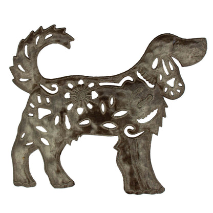 Sweet Doggie Haitian Steel Drum Wall Art, 13 inch