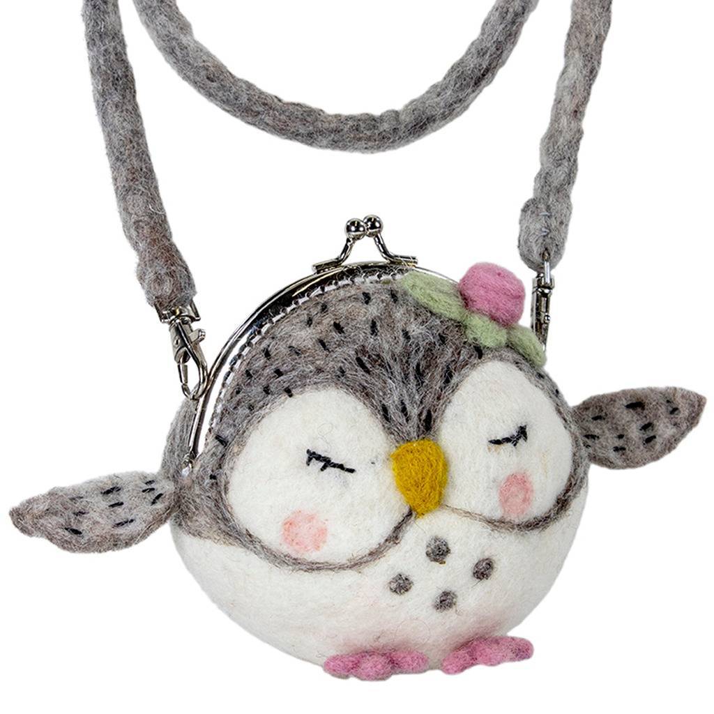 Sac à main en feutre : Olivia Owl - Wild Woolies (P)