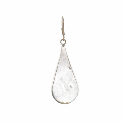 Boucles d'oreilles pendantes en forme de larme d'ormeau et de nacre