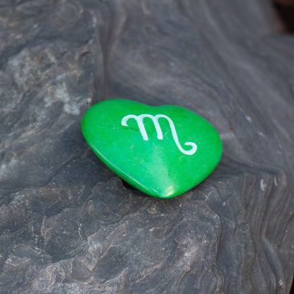 Zodiac Soapstone Hearts, Pack of 5: SCORPIO