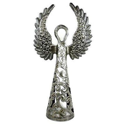 16-tommer Metalwork Angel - Wings Up - Croix des Bouquets (H)