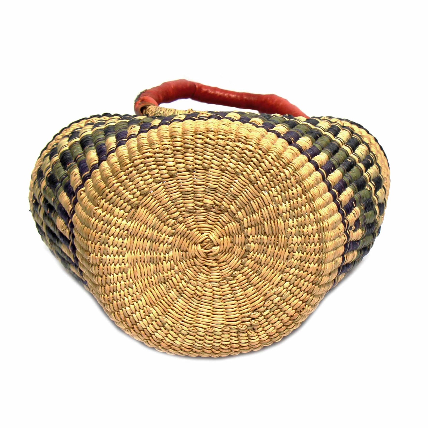 Bolga Tote, Neutrals med læderhåndtag - 14-tommer