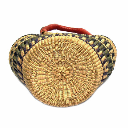 Bolga Tote, Neutrals med læderhåndtag - 14-tommer