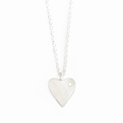 Silverpolished Heart Necklace