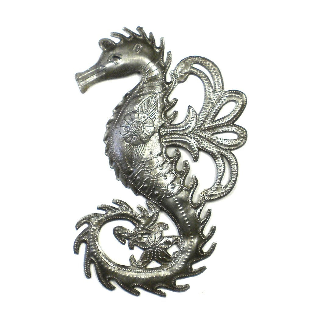 Seahorse Metal Wall Art - Croix des Bouquets