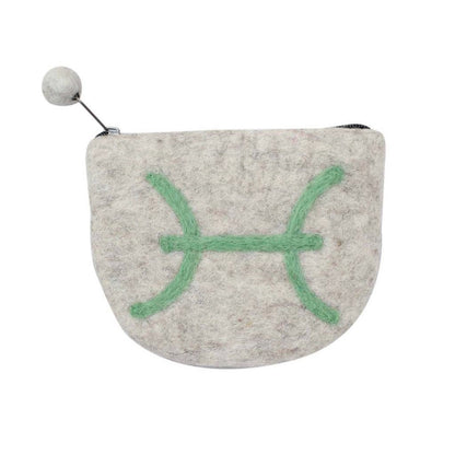 Felt Pisces Zodiac Coin Purse - Global Groove