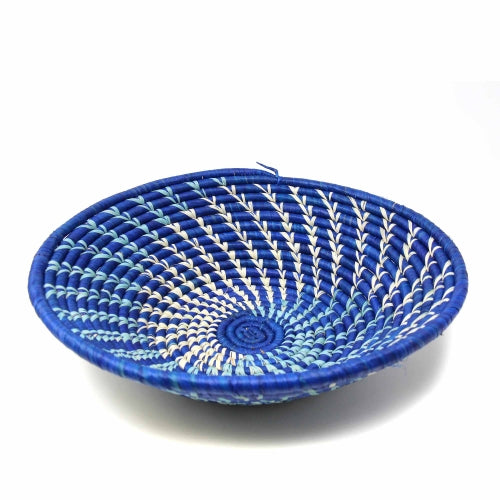 Woven Sisal Fruit Basket, Blues