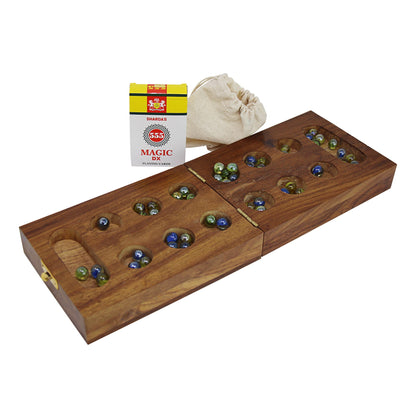 Jeu combiné Mancala Cribbage fait à la main