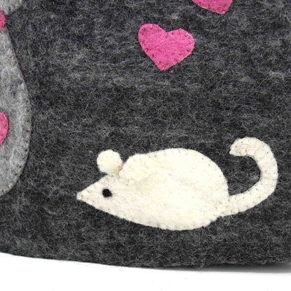 Håndlavet filt: Cat Tea Cozy