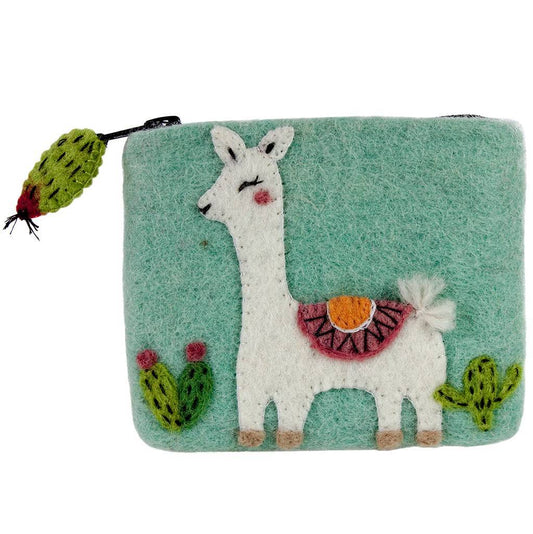 Porte-monnaie Felt Happy Llama - Wild Woolies (P)