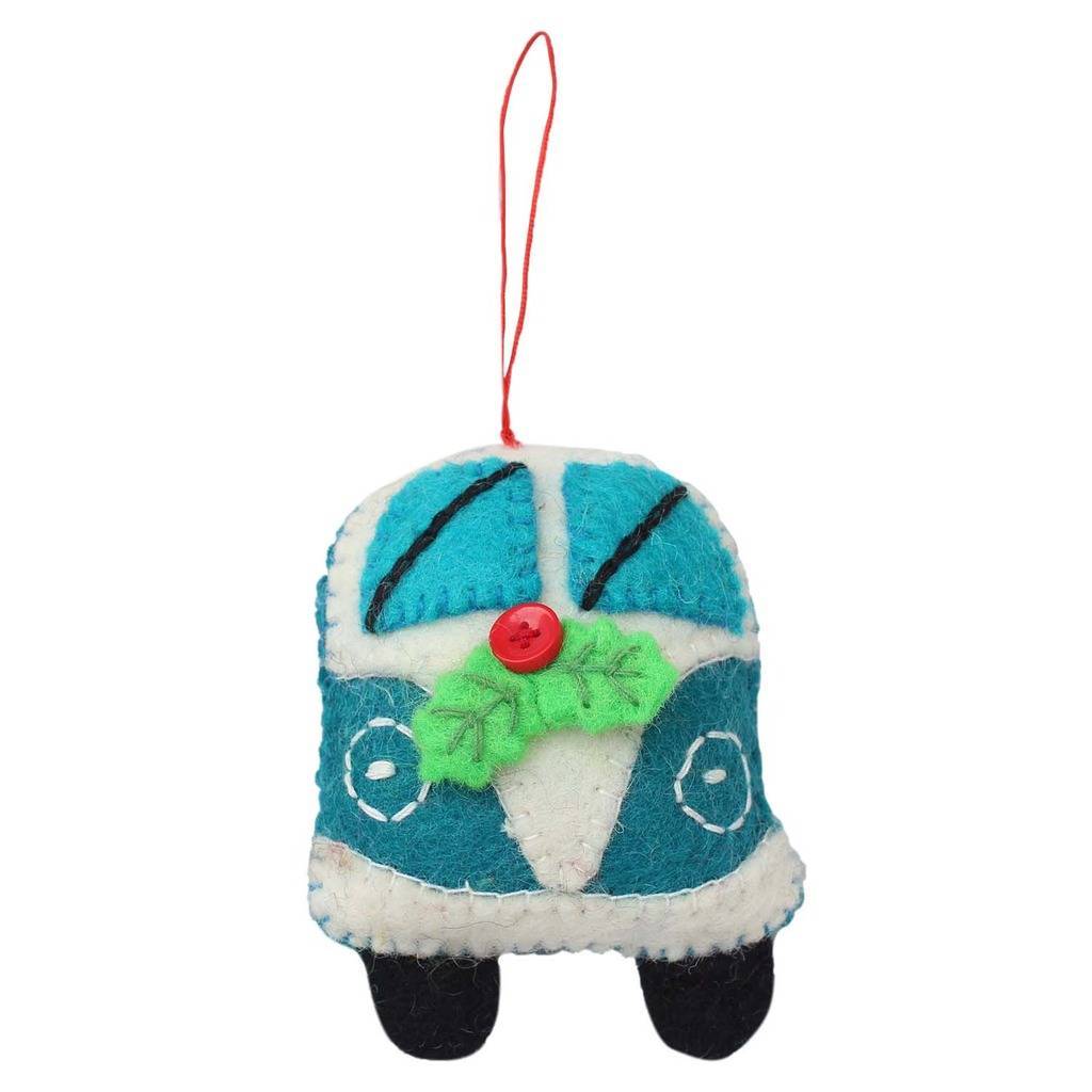 Turquoise Van Felt Ornament - Global Groove (H)