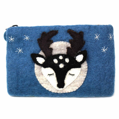 Hand Crafted Felt: Stag Pouch