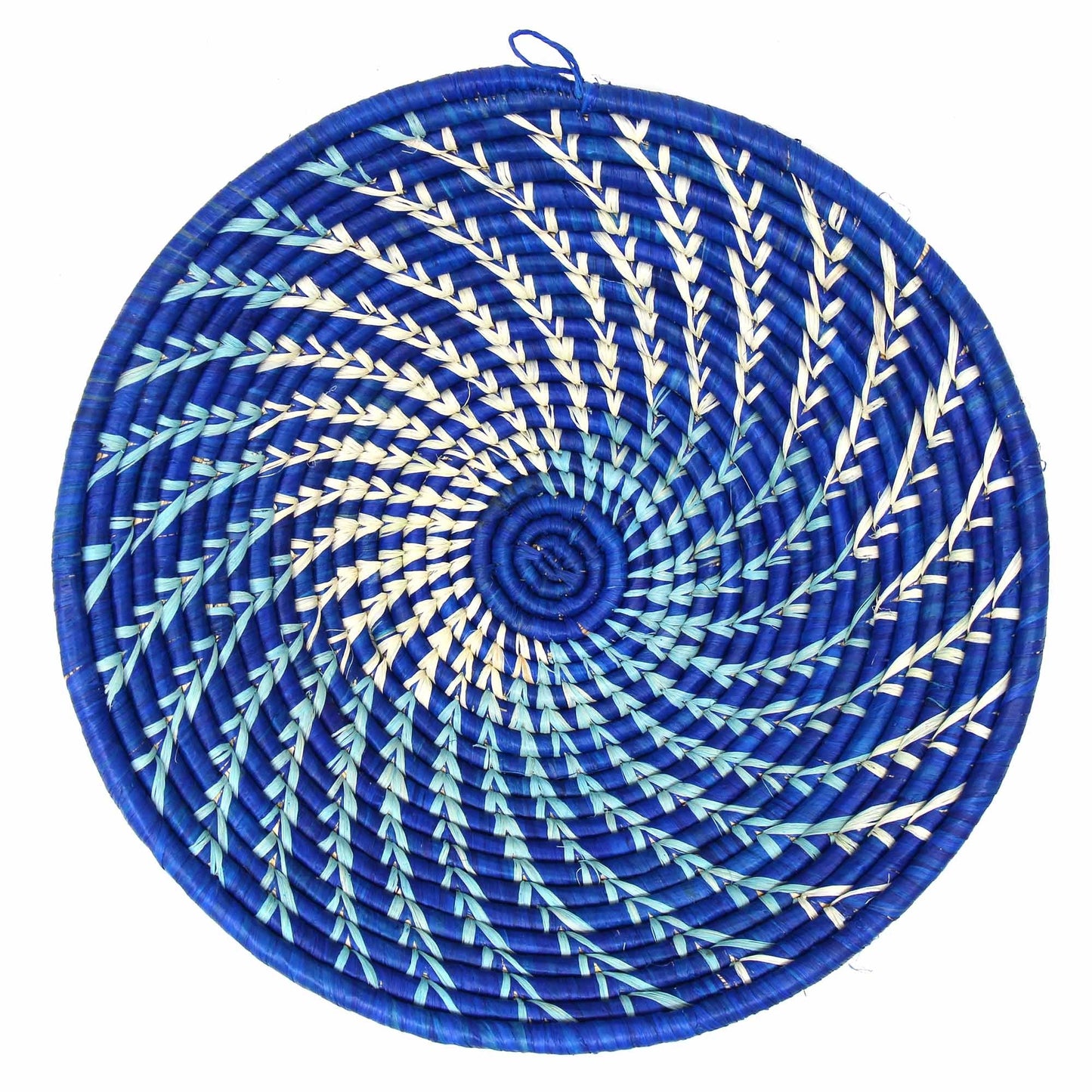 Woven Sisal Fruit Basket, Blues