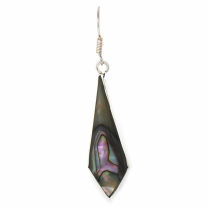 Abalone diamantformede Dangle øreringe