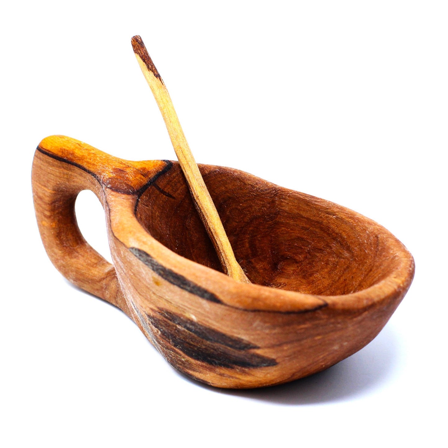 Genvundet Olive Wood Salt Pot - Kahero Farm - Kenya