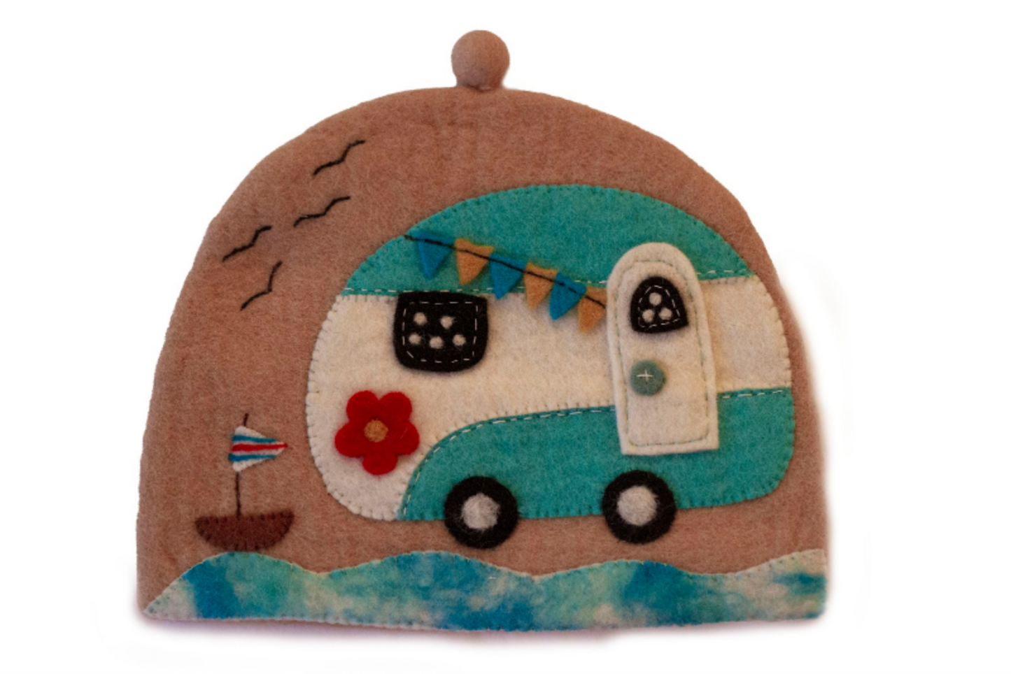 Feutre fabriqué à la main : Camper Van Tea Cozy