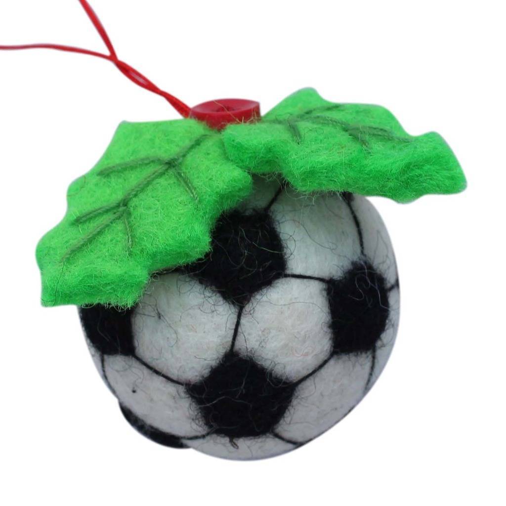 Soccer Ball filt Ornament - Global Groove (H)