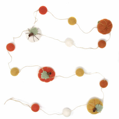 Hand Filted Garland: Pumpkins - Global Groove