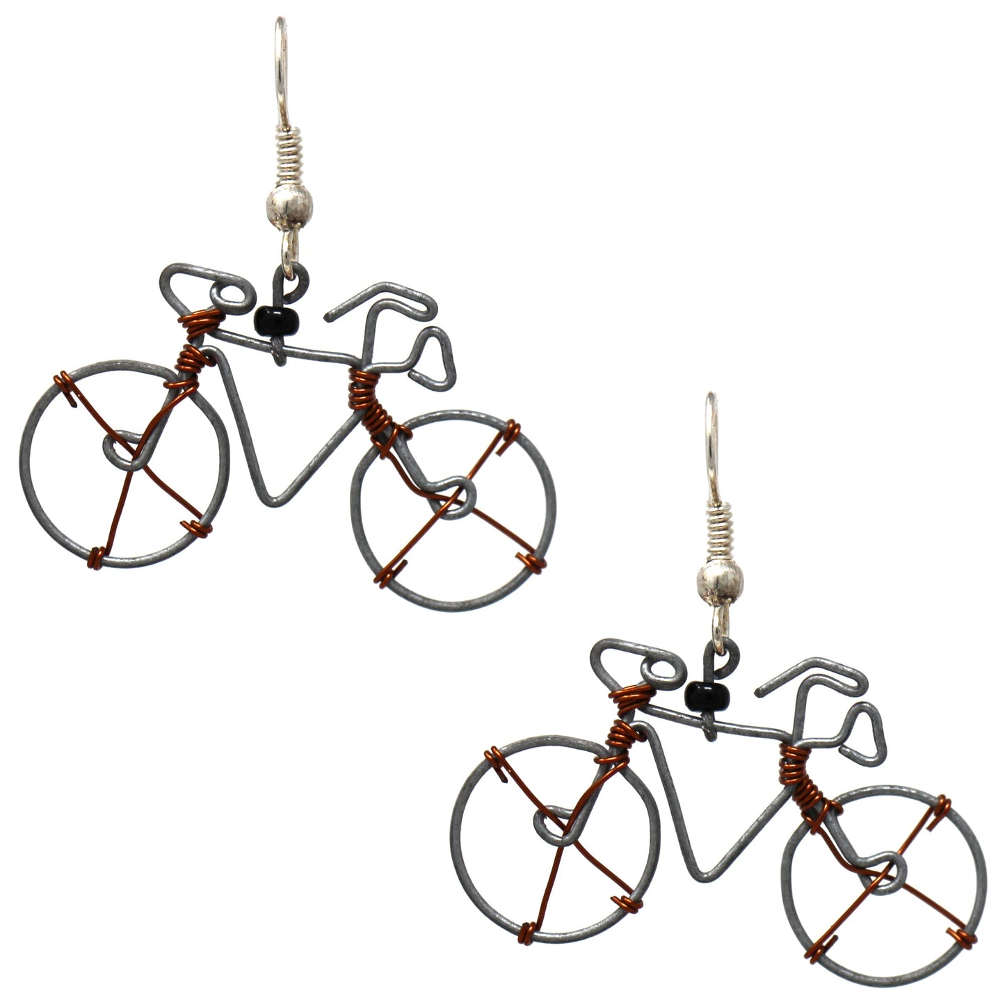 Boucles d'oreilles de vélo en fil de fer - Alternatives créatives