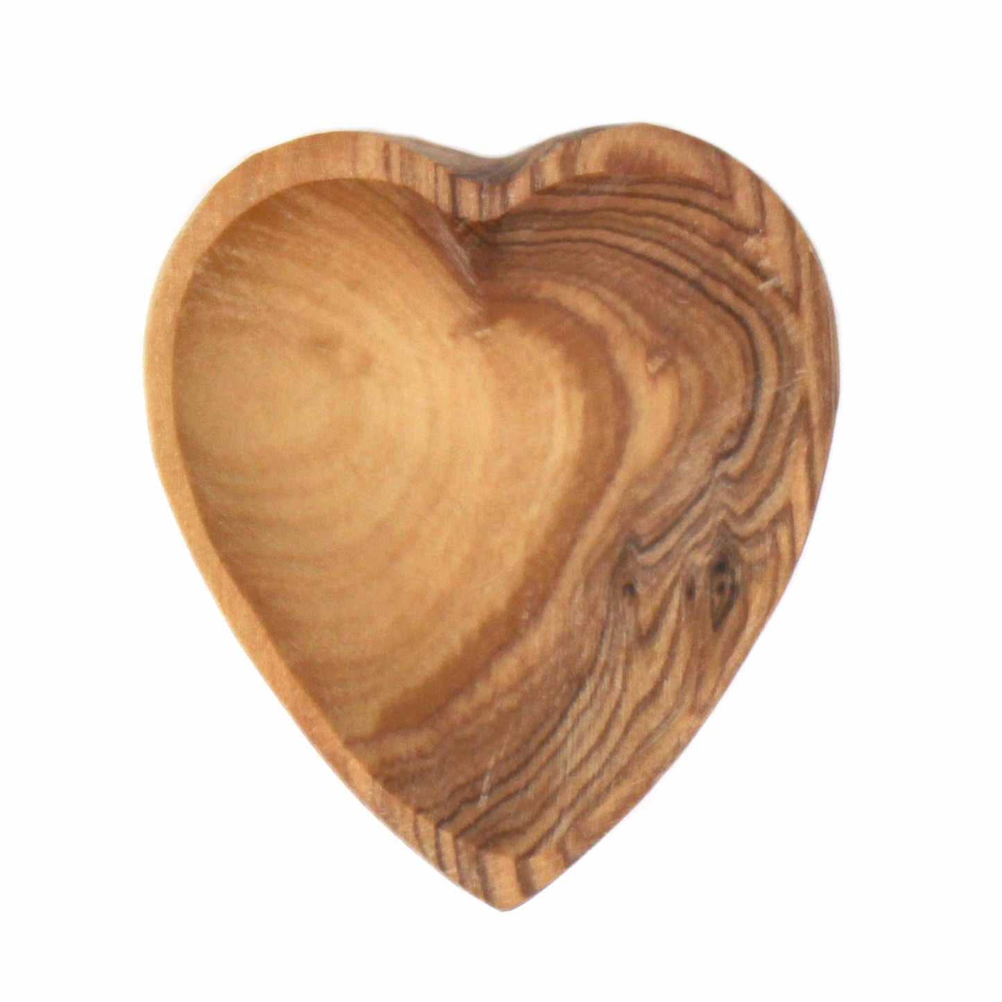 Petits Bols à Bijoux Coeur en Bois d'Olivier - Lot de 2