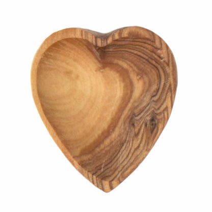 Petits Bols à Bijoux Coeur en Bois d'Olivier - Lot de 2
