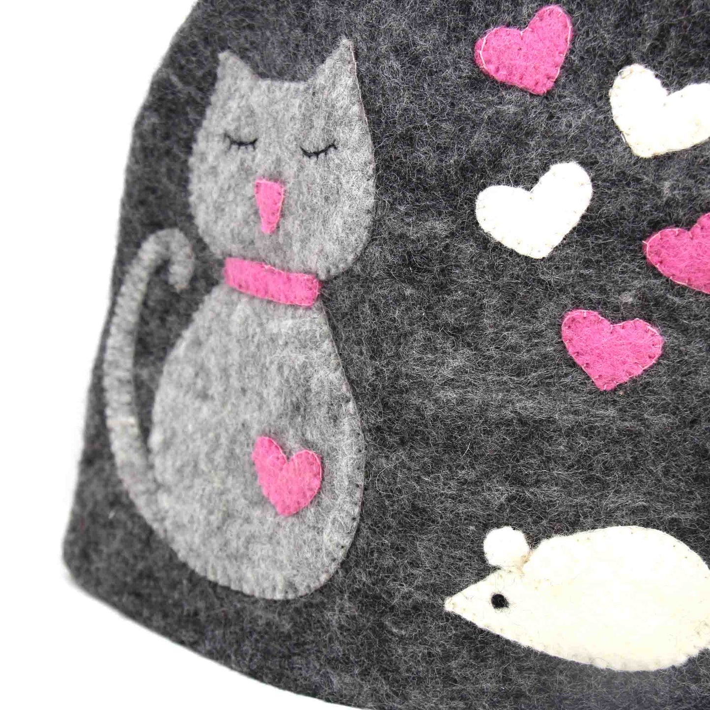 Håndlavet filt: Cat Tea Cozy