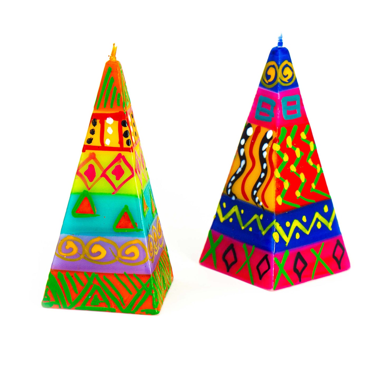 Pyramid Candles, Boxed Set of 2 (Shahida Design)