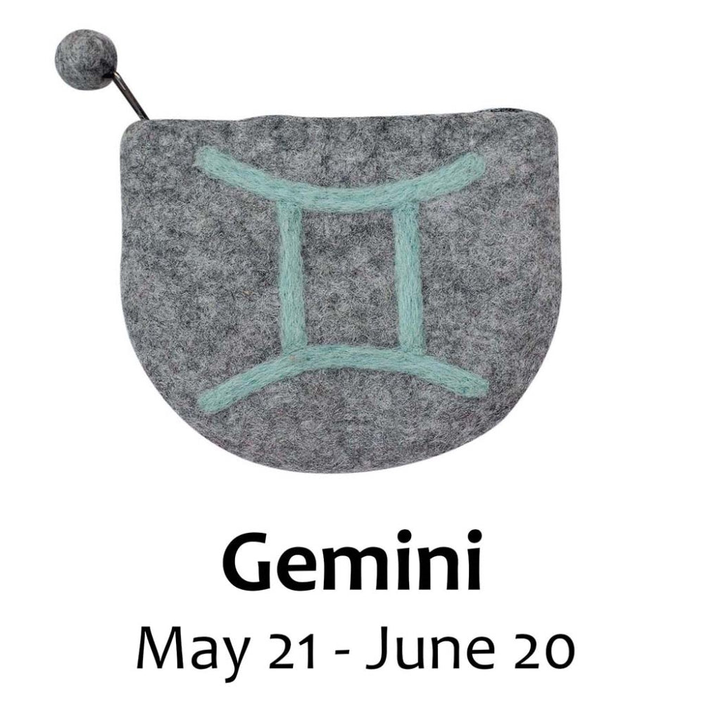 Porte-monnaie Felt Gemini Zodiac - Global Groove