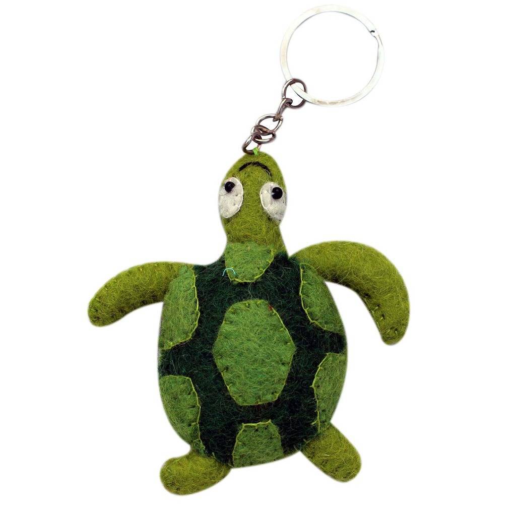 Felt Turtle Key Chain - Global Groove (A)