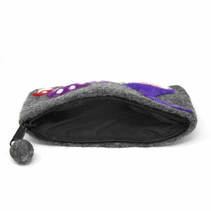 Hand Crafted Felt: Gnome and Mushroom Pouch