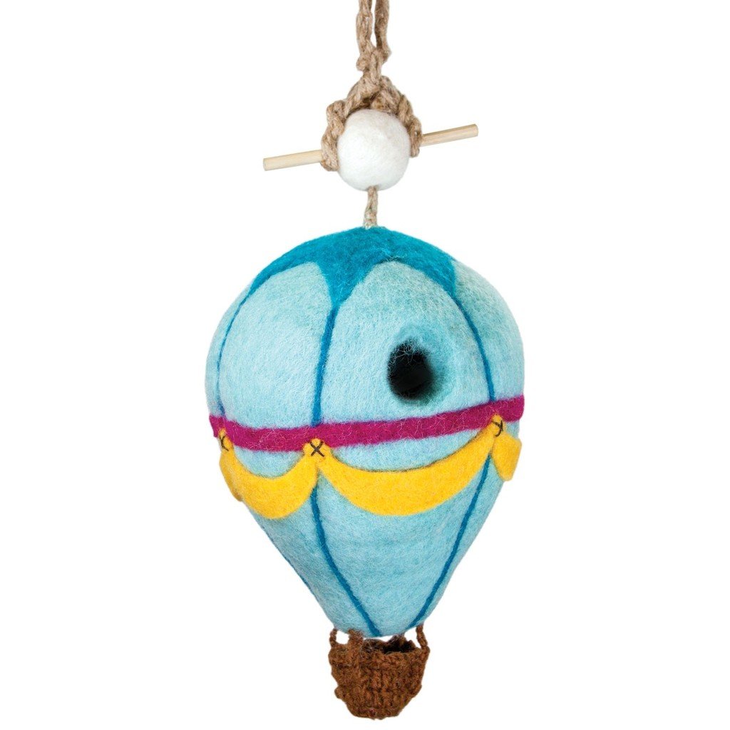 Felt Birdhouse - Hot Air Balloon - Wild Woolies