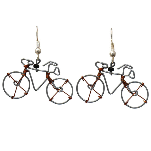 Boucles d'oreilles de vélo en fil de fer - Alternatives créatives