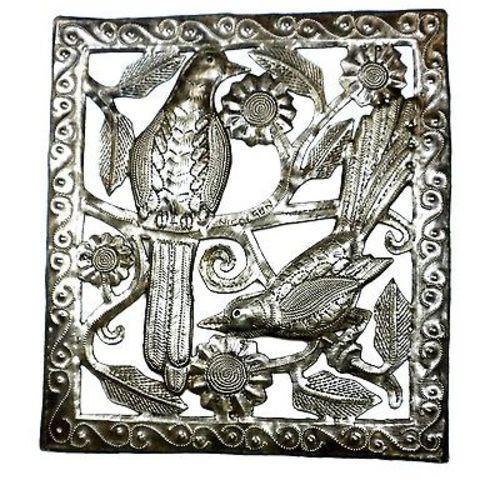 Two Birds Metal Wall Art - 11 x 12 tommer - Croix des Bouquets