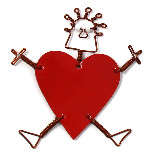 Dancing Girl Heart Pin - Kreative alternativer