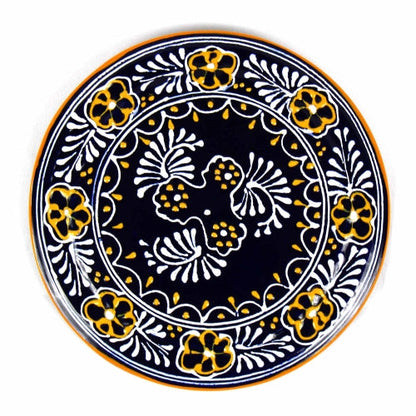 Handmade Pottery 8" Trivet or Wall Hanging, Blue - Encantada