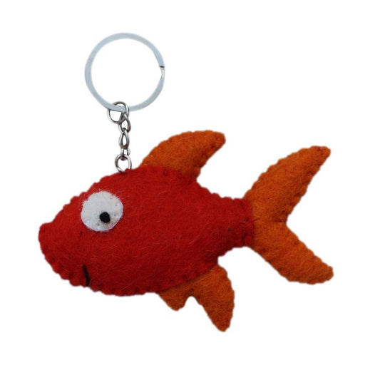 Felt Gold Fish Key Chain - Global Groove (A)