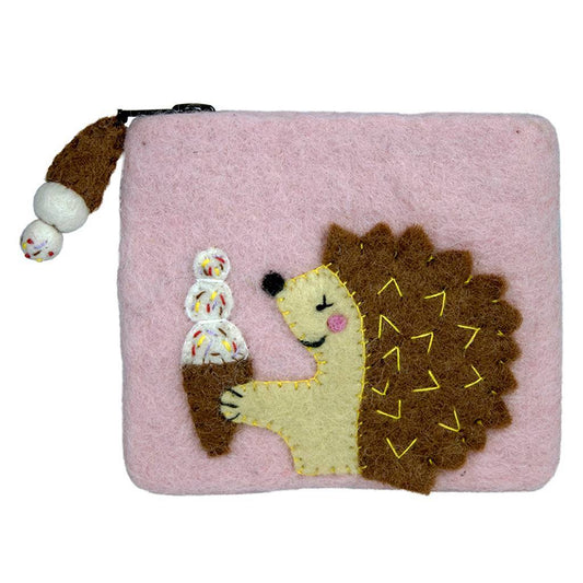 Porte-monnaie Felt Hungry Hedgehog - Wild Woolies (P)