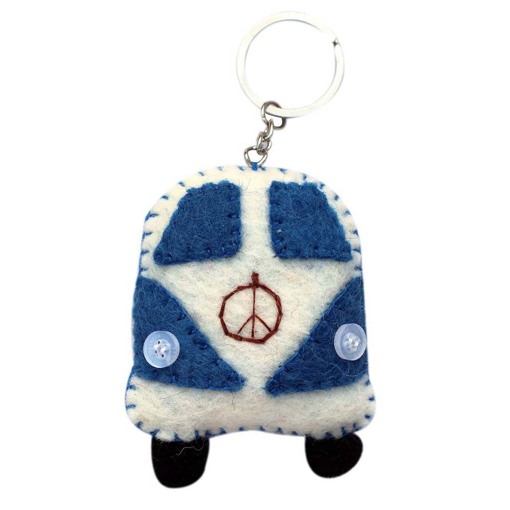 Felt Van Key Chain - Global Groove (A)