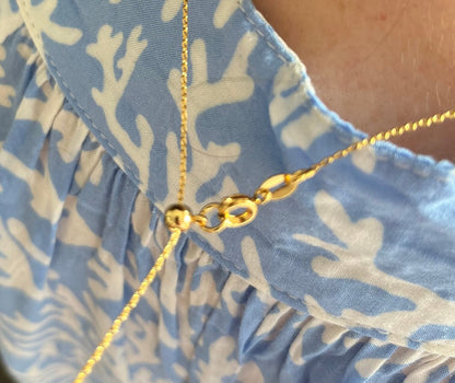 Lotus Necklace  18K Gold Filled | Zen | adjustable gold filled cable chain | Layering Necklace  | Yoga| Strength | Purity | Rebirth